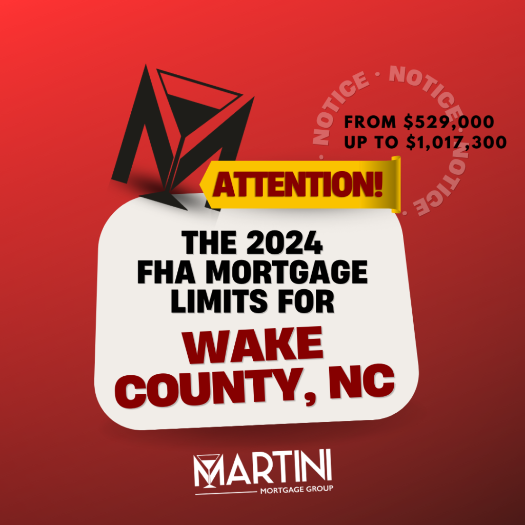 2024 fha loan limits wake county martini mortgge group