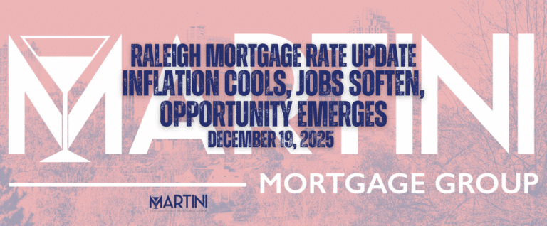 Raleigh mortgage rate update for December 19, 2025 showing inflation cooling, job market softening, and housing opportunity in Raleigh, North Carolina