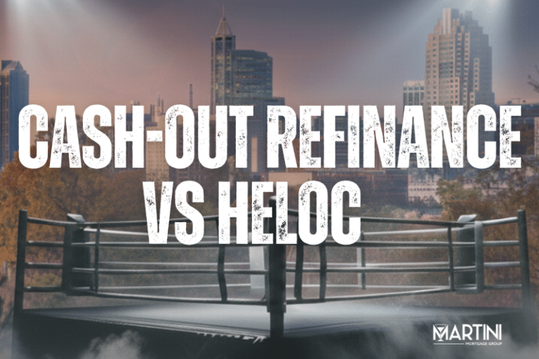 Cash-Out Refinance vs HELOC Raleigh NC comparison guide by Kevin Martini at Martini Mortgage Group for Wake County homeowners evaluating equity strategies