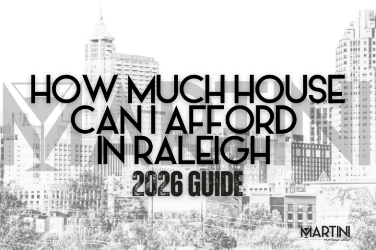 How Much House Can I Afford in Raleigh NC 2026 guide by Martini Mortgage Group, a Raleigh mortgage lender serving Wake County and the Triangle