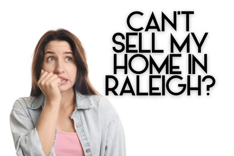Can’t sell my home in Raleigh NC homeowner concerned about selling property in Wake County housing market with local mortgage strategy options from Martini Mortgage Group