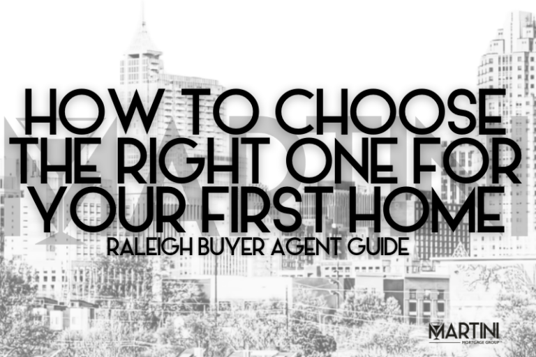 Raleigh buyer agent guide for choosing the right real estate agent for your first home in Raleigh North Carolina skyline image by Kevin Martini Certified Mortgage Advisor Martini Mortgage Group
