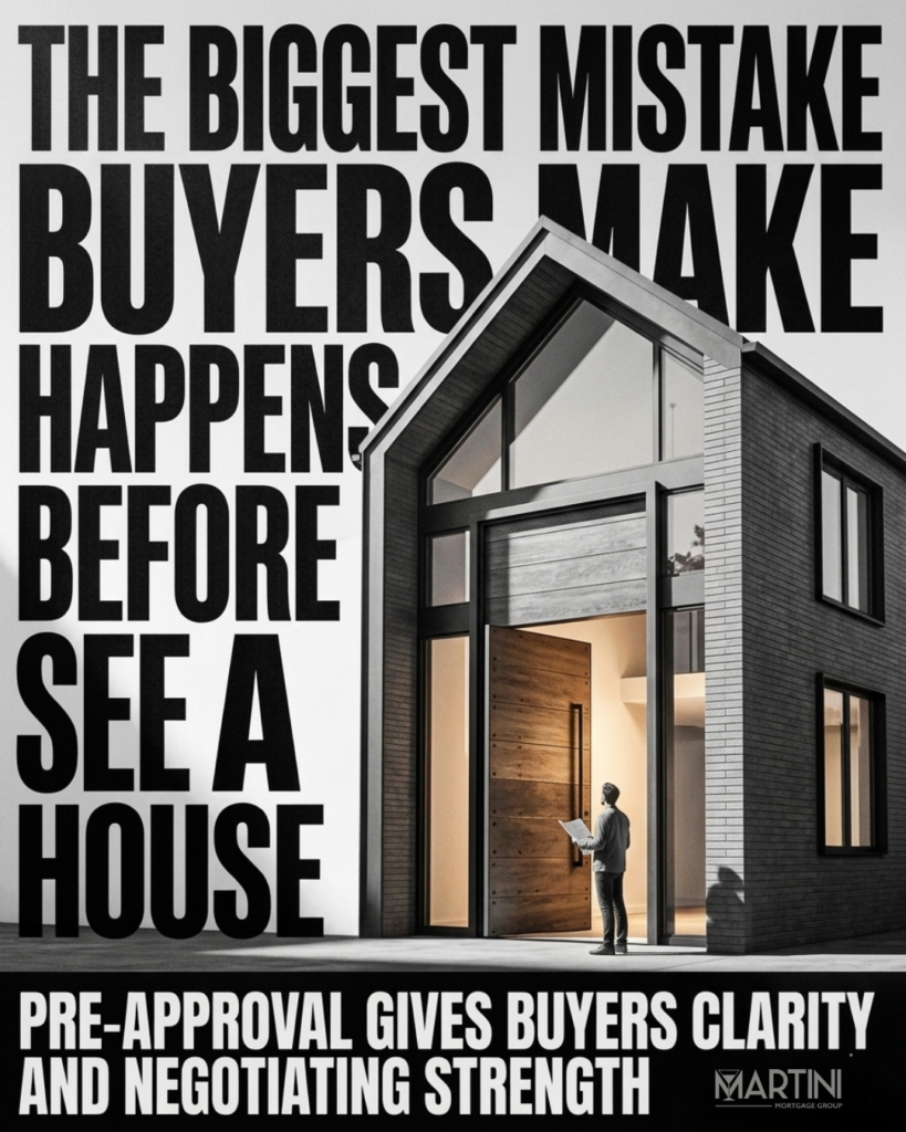 Biggest mistake buyers make before seeing a home in Raleigh NC showing importance of mortgage pre-approval, homebuyer strategy guidance by Kevin Martini Martini Mortgage Group Raleigh North Carolina