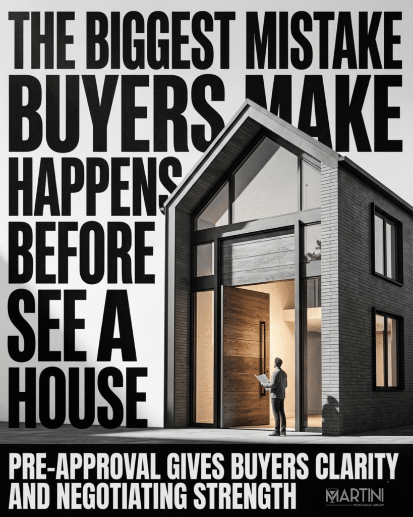 First-time buyer ready to stop renting Raleigh — the biggest mistake buyers make happens before they see a house, pre-approval clarity by Martini Mortgage Group